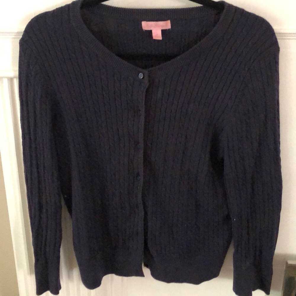 Lilly navy cotton sweater